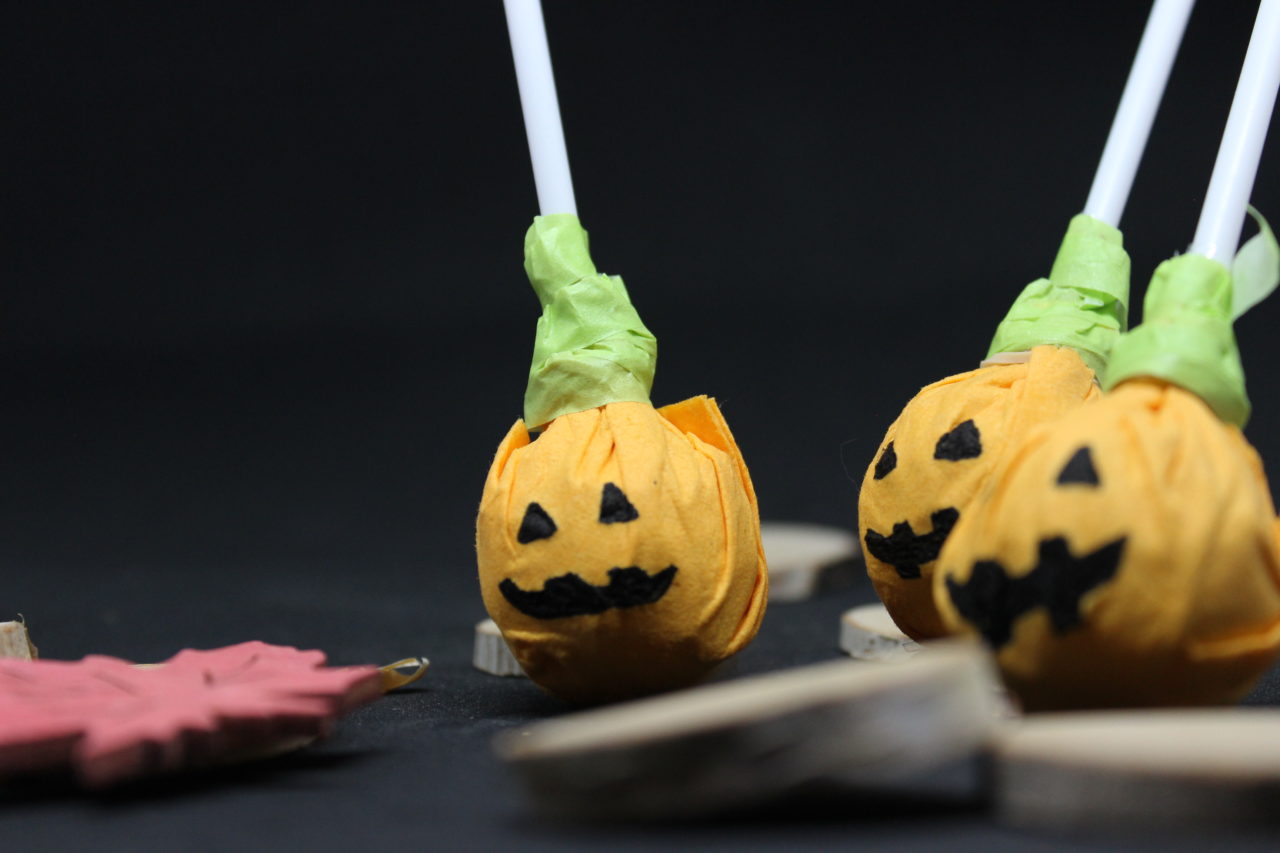 Halloween Süßigkeit - Diy Kürbis Lolli - DIY Geschenke