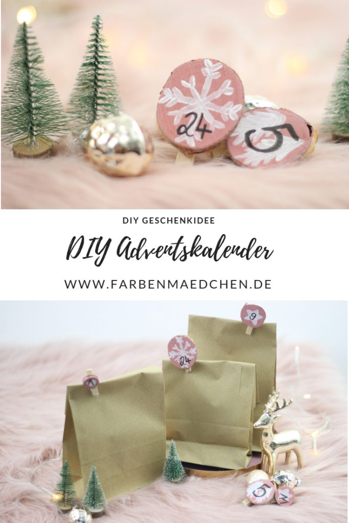DIY Adventskalender als Geschenkidee. Ganz einfach selber basteln. 