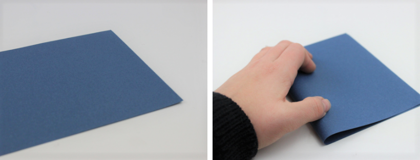 DIY Weihnachtskarte Aus einem Papier wird eine Weihnachtskarte gefalten.