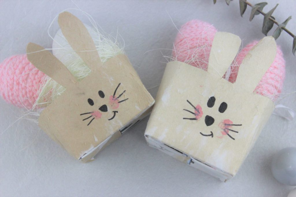 Kleine Osterdeko und Geschenkidee aus einer alten Milchverpackung.