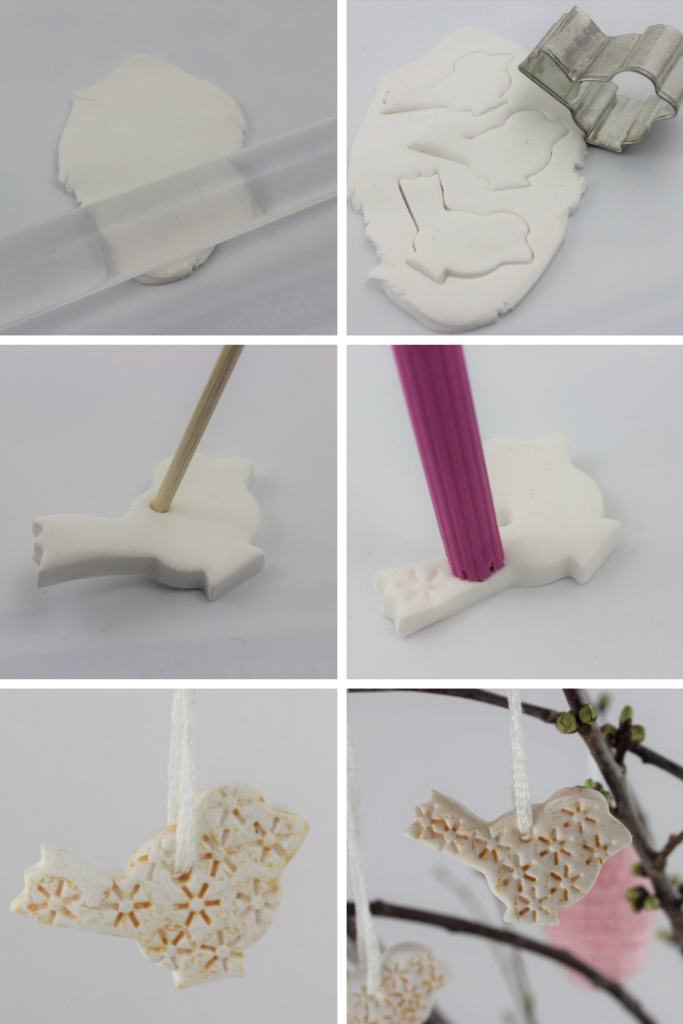 Schritt für Schritt Anleitung für Frühlings Anhänger.