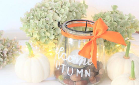 Selbst gemachtes Windlicht. Passend für die kühle Jahreszeit Herbst.