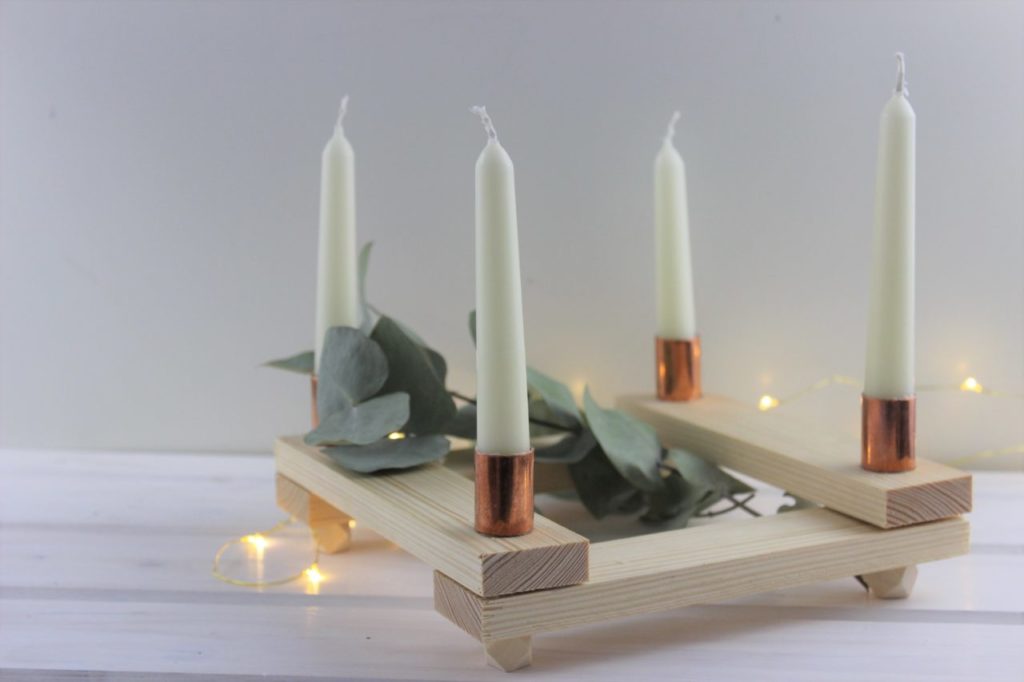 Selbst gemachter Adventskranz - ganz einfach und leicht nachgemacht.
