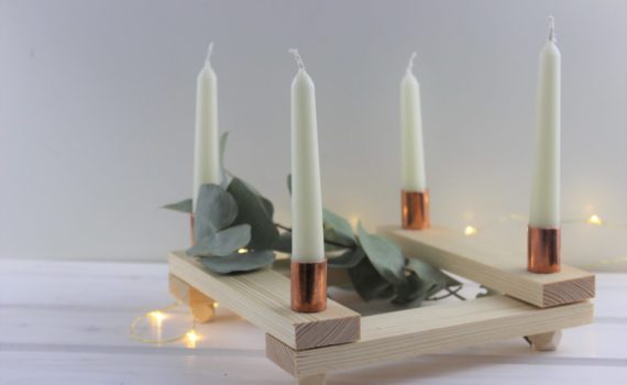 Selbst gemachter Adventskranz - ganz einfach und leicht nachgemacht.