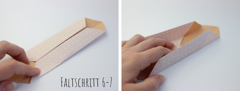 Faltanleitung für eine Schachtel als Ostergeschenk