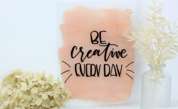 Acrylschild ganz einfach selber machen! Bastelanleitung