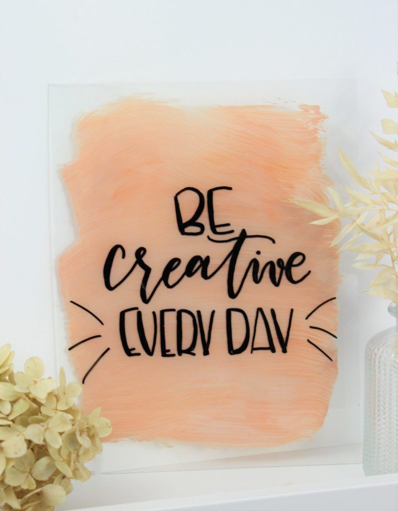 Acrylschild ganz einfach selber machen.