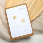 Karte mit Blumendruck ganz einfach selber basteln